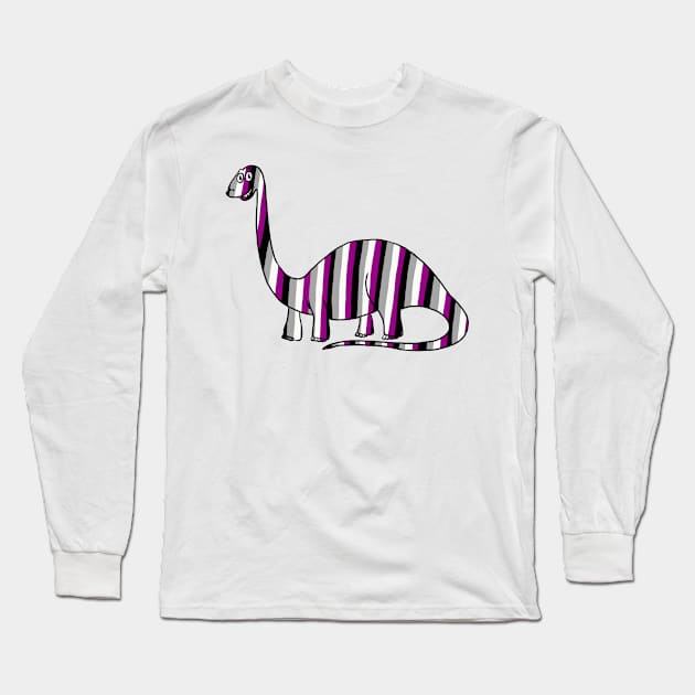 Asexual Dinosaur Long Sleeve T-Shirt by DrawMe